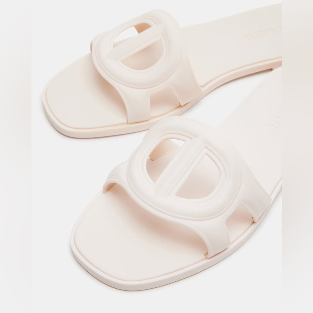 Steve Madden Jellie Slide Sandals, Bone, Size 8